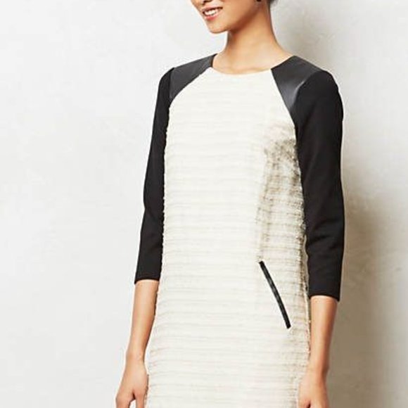 Size 2 Moulinette Soeurs Anthropologie Texture Range Shift Dress - Picture 1 of 11